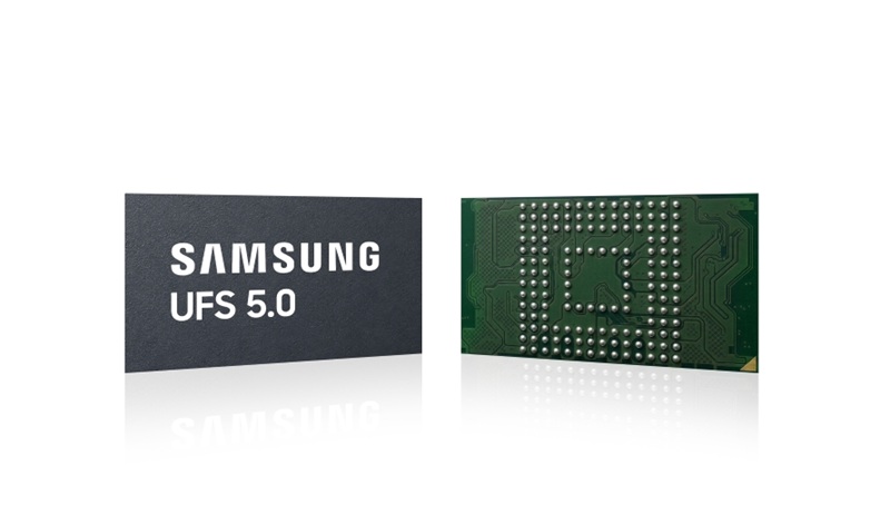 Samsung UFS 5.0: el nuevo estándar de memoria flash móvil alcanza 10,8 GB/s de velocidad de lectura y es un 16,7 % más compacto que la generación anterior.