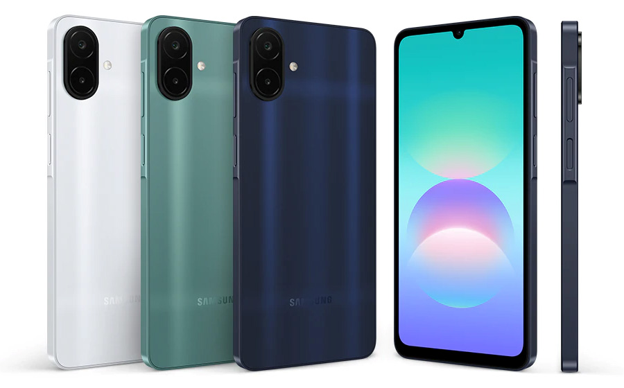 Samsung Galaxy A08 вид сбоку
