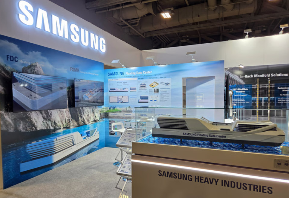 Концепт плавучей платформы для серверов от Samsung Heavy Industries