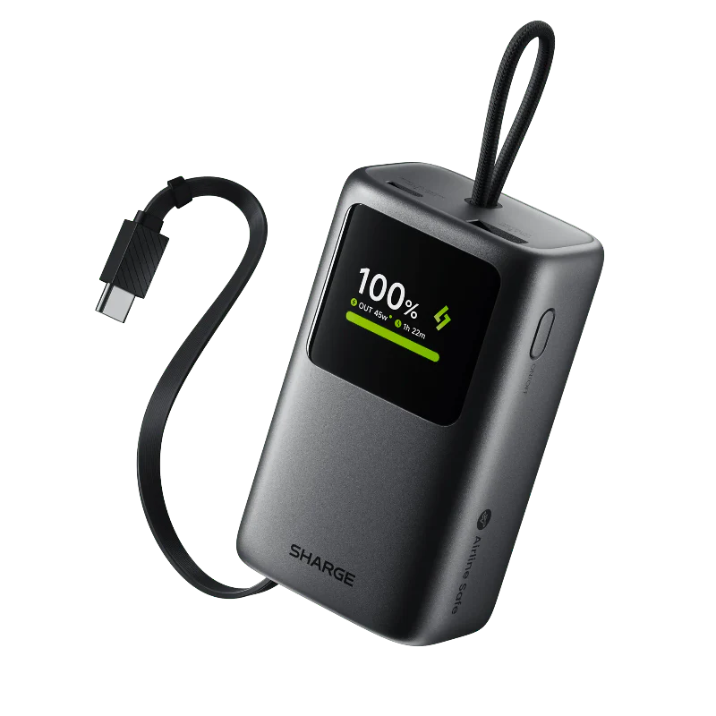 Sharge HyperTower 45 Power Bank - Close-up