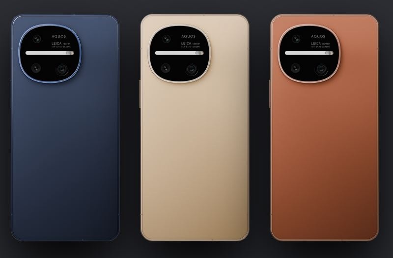 El Sharp Aquos R11 estará disponible en terracota, azul oscuro y marfil desde el 9 de julio en Japón.