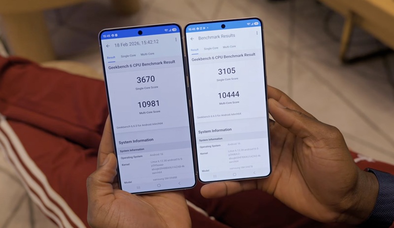 Результати тестів Snapdragon 8 Elite Gen5 vs Exynos 2600 в Geekbench