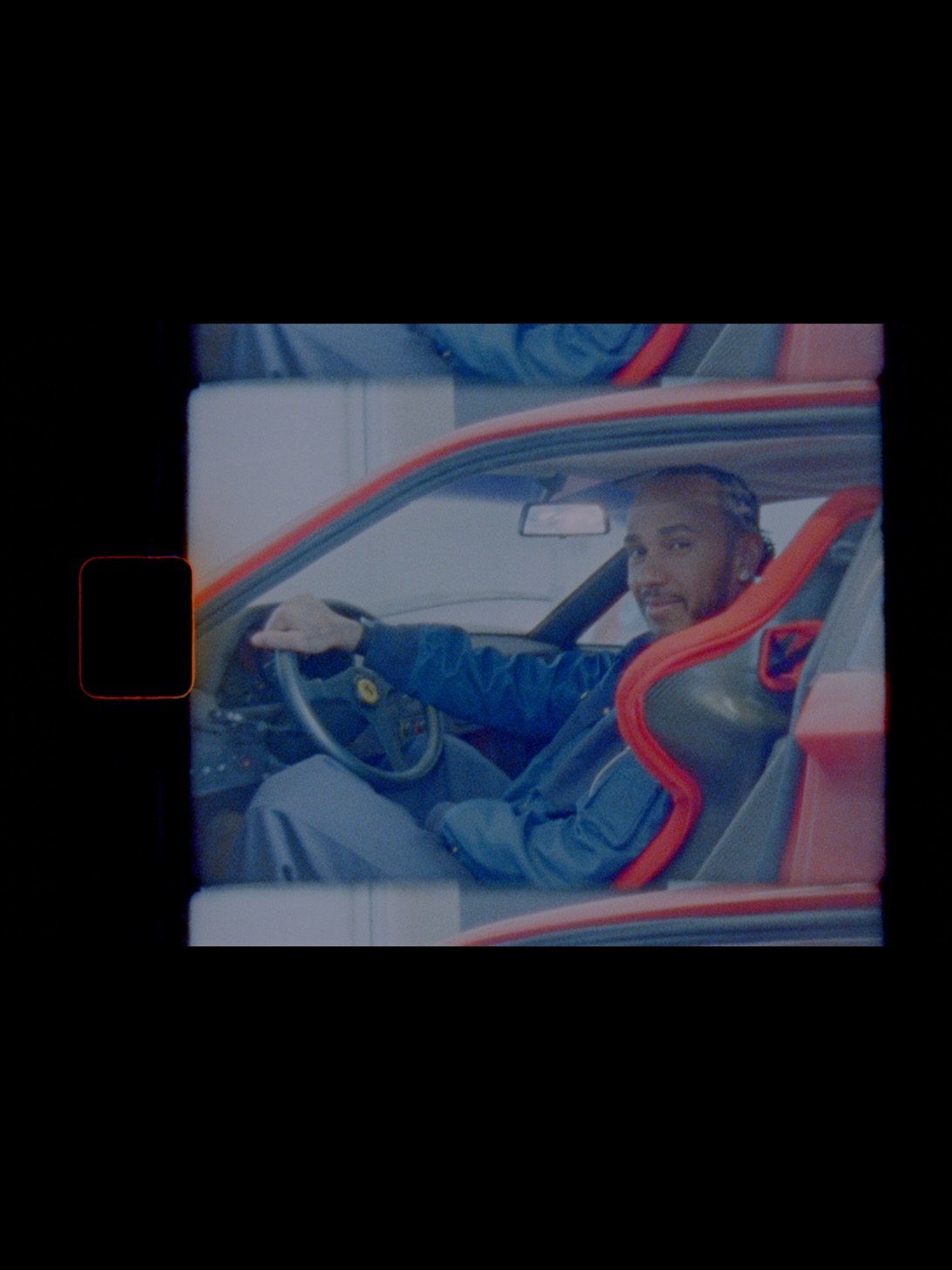 Hamilton with restored Ferrari F40