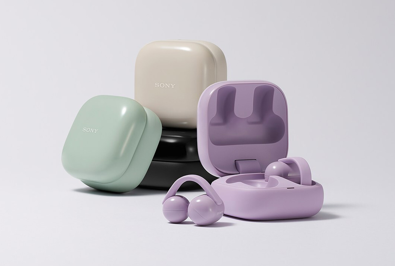 Écouteurs Sony LinkBuds Clip vue de face