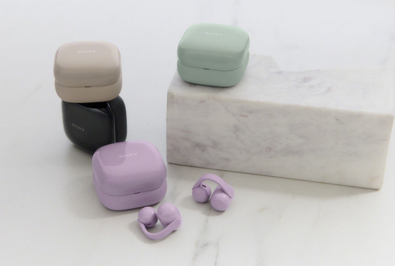 Écouteurs Sony LinkBuds Clip en action