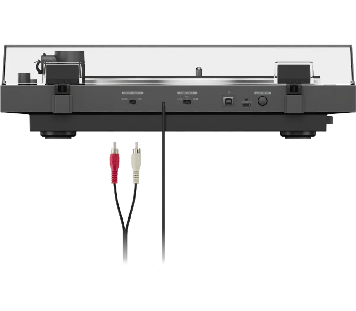 Platine vinyle Sony PS-LX3BT avec couvercle fermé