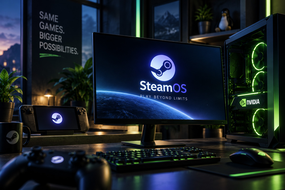 Los controladores de Nvidia ya están en la rama principal de desarrollo de SteamOS, aunque el soporte completo aún está lejos.