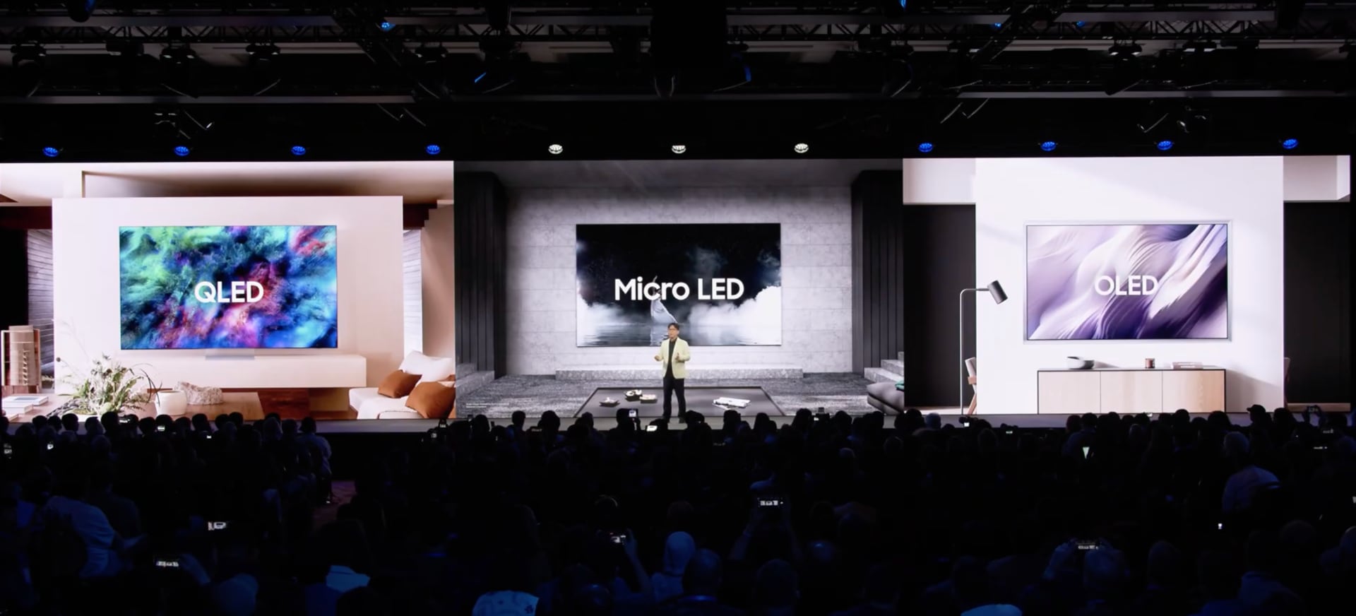 Новые ИИ-возможности будут доступны на всех телевизорах Samsung в 2026 году. Иллюстрация: кадр из видеотрансляции презентации на YouTube