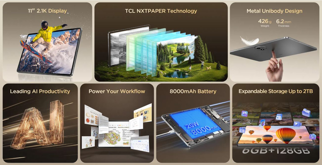 TAB A1 NXTPAPER функції