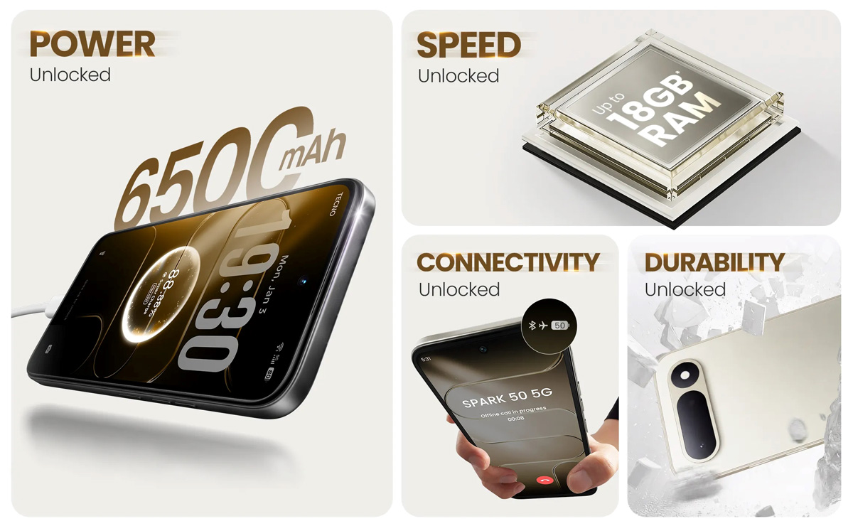 Спецификации Tecno Spark 50 5G