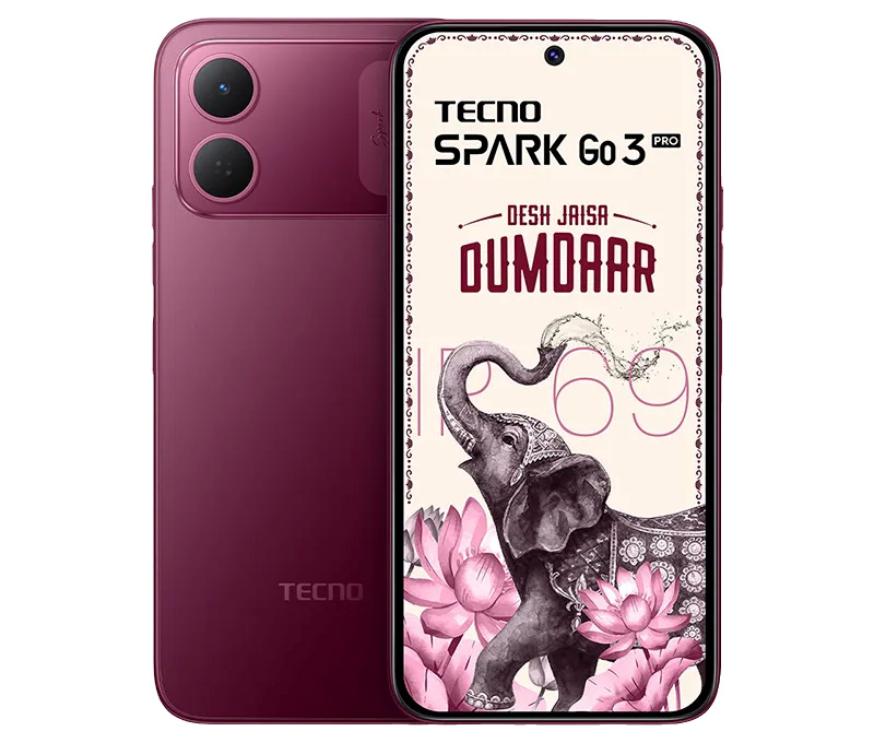 Tecno Spark Go 3 Pro Side View