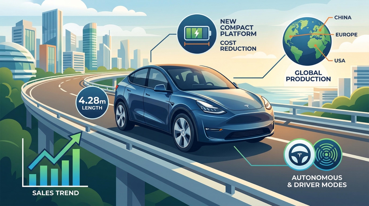 Nouveau SUV électrique compact de Tesla