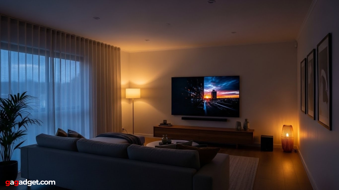 television dark environment