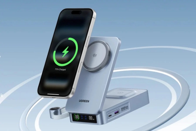 Ugreen MagFlow 2-в-1 MagSafe зарядна станція