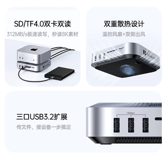 Дизайн корпуса Ugreen для Mac mini