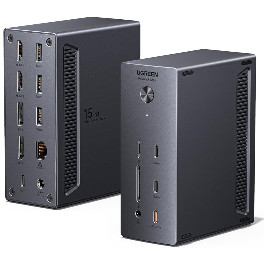 Док-станция UGREEN USB-C DisplayLink - Вид сбоку