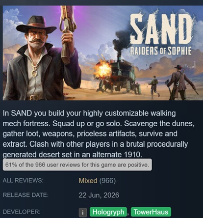 SAND: Raiders of Sophie — el planeta Sophie, un antiguo fondo marino ahora desértico.