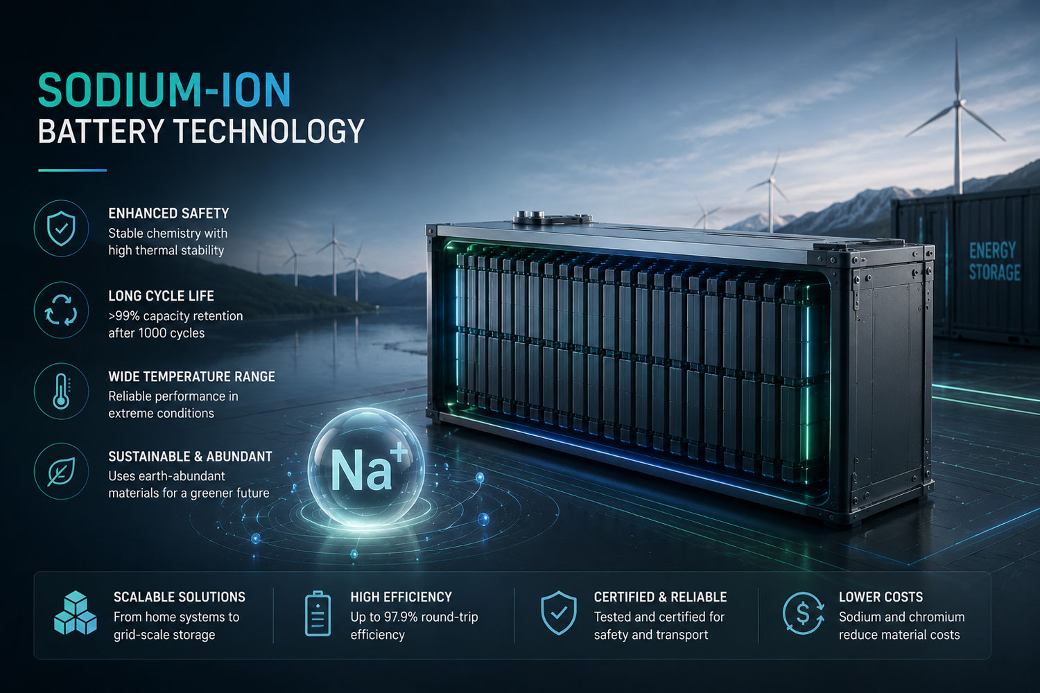Les cellules NCO de 210 Ah testées par le RIT : 97,9 % d'efficacité et plus de 99 % de rétention de capacité après 1 000 cycles complets.