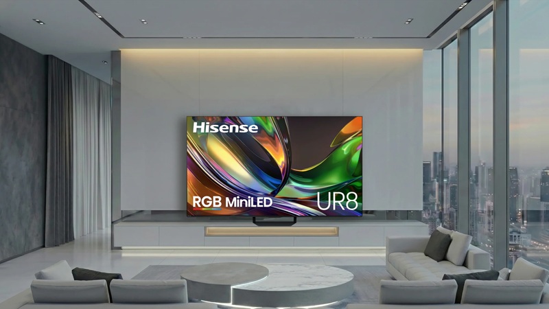 Hisense UR8 телевизор - RGB MiniLED технология