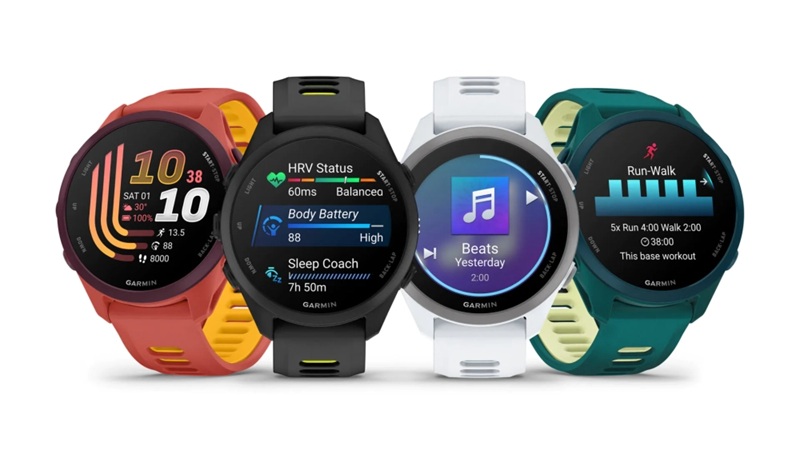 El Forerunner 170 Music permite sincronizar Spotify, Deezer y Amazon Music en 4 GB de almacenamiento interno.