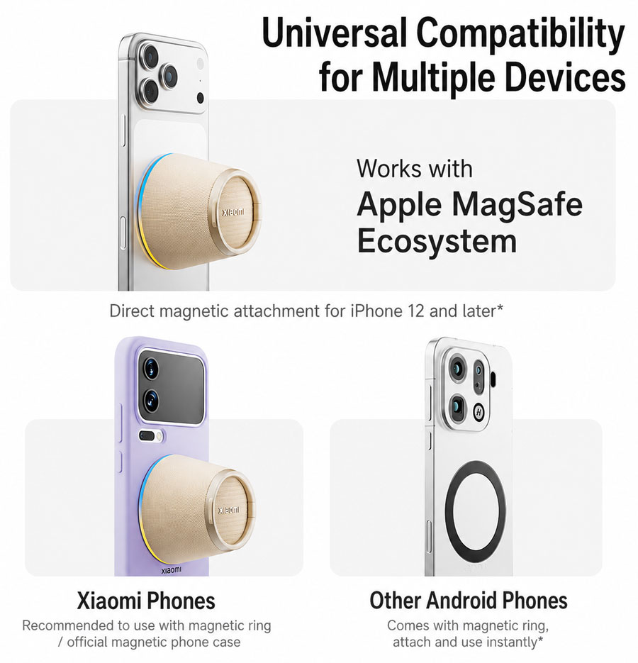 Bluetooth-колонка Magnetic Edition кріпиться на спинку iPhone