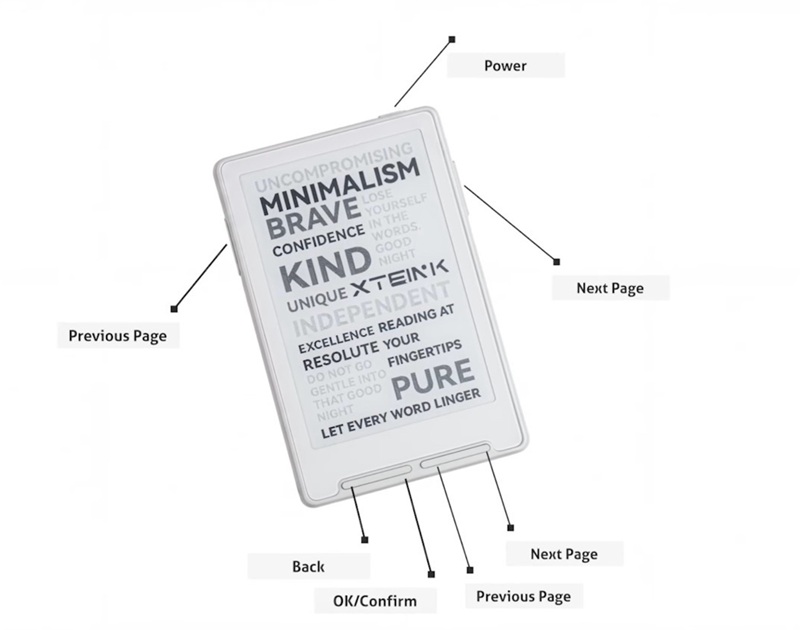 Image of Xteink X3 attached to a smartphone